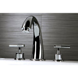 Milano Two-Handle 3-Hole Deck Mount Roman Tub Faucet