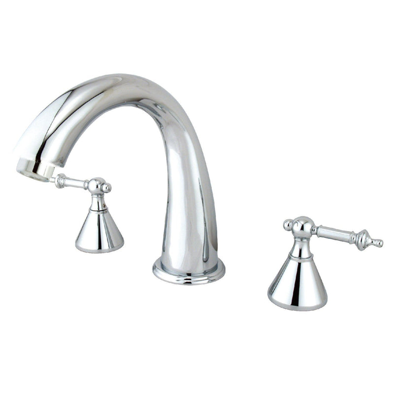 Roman Two-Handle 3-Hole Deck Mount Roman Tub Faucet
