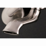 Kingston Two-Handle 2-Hole Wall Mount Clawfoot Tub Faucet with Hand Shower