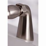 Kingston Three-Handle 2-Hole Deck-Mount Clawfoot Tub Faucet with Hand Shower