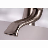 Kingston Three-Handle 2-Hole Deck-Mount Clawfoot Tub Faucet with Hand Shower