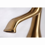 Kingston Three-Handle 2-Hole Deck-Mount Clawfoot Tub Faucet with Hand Shower