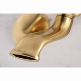 Essex Three-Handle 2-Hole Tub Wall Mount Clawfoot Tub Faucet with Hand Shower