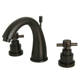 Elinvar Two-Handle 3-Hole Deck Mount Widespread Bathroom Faucet with Brass Pop-Up