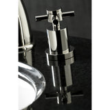 Concord Two-Handle 3-Hole Deck Mount Widespread Bathroom Faucet with Brass Pop-Up