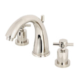 Concord Two-Handle 3-Hole Deck Mount Widespread Bathroom Faucet with Brass Pop-Up