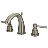 Elinvar Two-Handle 3-Hole Deck Mount Widespread Bathroom Faucet with Brass Pop-Up