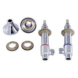 Kingston Hot And Cold Valve Included Handle Base Install Nut Washer (1 Pair)