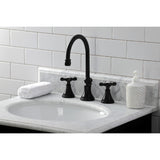 Essex Two-Handle 3-Hole Deck Mount Widespread Bathroom Faucet with Brass Pop-Up Drain