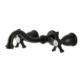 Hamilton Two-Handle 3-Hole Wall Mount Roman Tub Faucet