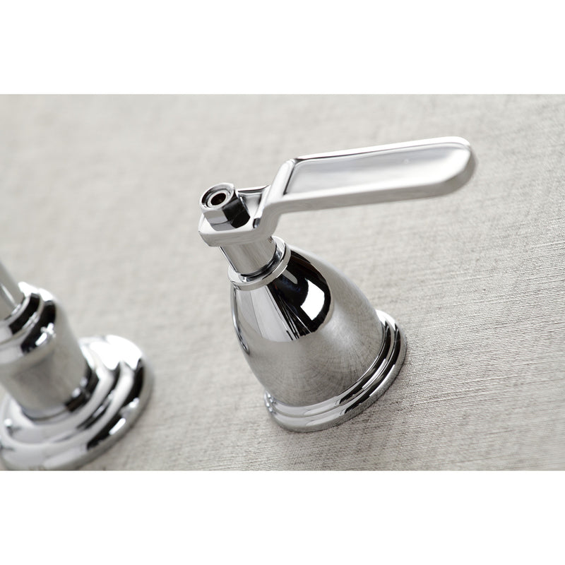 Whitaker Two-Handle 3-Hole Wall Mount Roman Tub Faucet