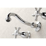 Hamilton Two-Handle 3-Hole Wall Mount Roman Tub Faucet