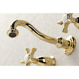 Hamilton Two-Handle 3-Hole Wall Mount Roman Tub Faucet