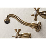 Hamilton Two-Handle 3-Hole Wall Mount Roman Tub Faucet