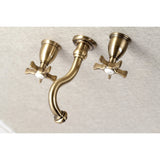 Hamilton Two-Handle 3-Hole Wall Mount Roman Tub Faucet