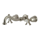 Hamilton Two-Handle 3-Hole Wall Mount Roman Tub Faucet