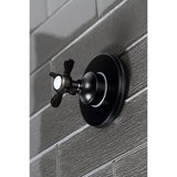 Single-Handle Three-Way Diverter Valve with Round Trim Kit