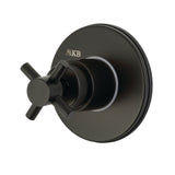 Concord Single-Handle Three-Way Diverter Valve with Round Trim Kit
