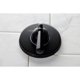 Single-Handle Three-Way Diverter Valve with Round Trim Kit