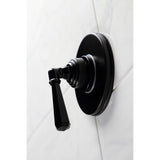 Single-Handle Three-Way Diverter Valve with Round Trim Kit