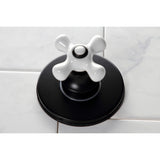 Single-Handle Three-Way Diverter Valve with Round Trim Kit