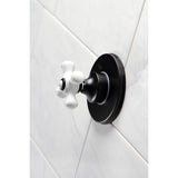 Single-Handle Three-Way Diverter Valve with Round Trim Kit