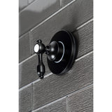 Tudor Single-Handle Three-Way Diverter Valve with Round Trim Kit