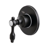 Tudor Single-Handle Three-Way Diverter Valve with Round Trim Kit