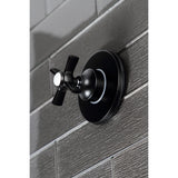 Single-Handle Three-Way Diverter Valve with Round Trim Kit