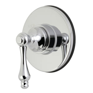 Single-Handle Three-Way Diverter Valve with Round Trim Kit