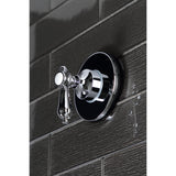 Heirloom Single-Handle Three-Way Diverter Valve with Round Trim Kit