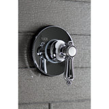 Heirloom Single-Handle Three-Way Diverter Valve with Round Trim Kit