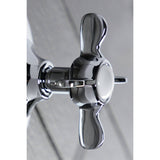 Single-Handle Three-Way Diverter Valve with Round Trim Kit