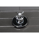 Single-Handle Three-Way Diverter Valve with Round Trim Kit