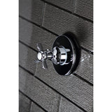 Single-Handle Three-Way Diverter Valve with Round Trim Kit