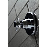 Concord Single-Handle Three-Way Diverter Valve with Round Trim Kit
