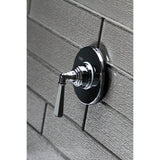 Single-Handle Three-Way Diverter Valve with Round Trim Kit