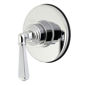 Single-Handle Three-Way Diverter Valve with Round Trim Kit