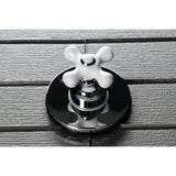 Single-Handle Three-Way Diverter Valve with Round Trim Kit