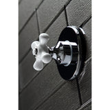 Single-Handle Three-Way Diverter Valve with Round Trim Kit