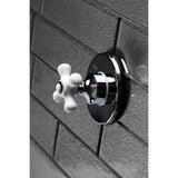 Single-Handle Three-Way Diverter Valve with Round Trim Kit