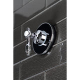 Tudor Single-Handle Three-Way Diverter Valve with Round Trim Kit