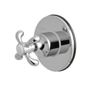 Single-Handle Three-Way Diverter Valve with Round Trim Kit