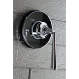 Single-Handle Wall Mount Three-Way Diverter Valve with Trim Kit