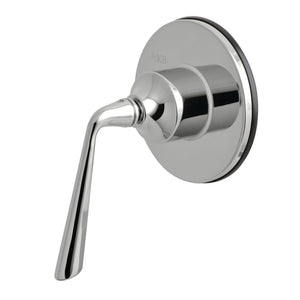 Single-Handle Three-Way Diverter Valve with Round Trim Kit