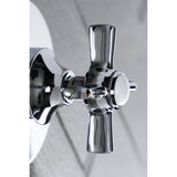 Single-Handle Three-Way Diverter Valve with Round Trim Kit