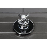 Single-Handle Three-Way Diverter Valve with Round Trim Kit