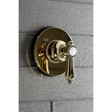 Heirloom Single-Handle Three-Way Diverter Valve with Round Trim Kit