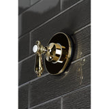 Heirloom Single-Handle Three-Way Diverter Valve with Round Trim Kit