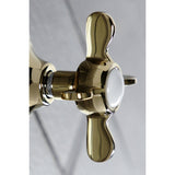 Single-Handle Three-Way Diverter Valve with Round Trim Kit